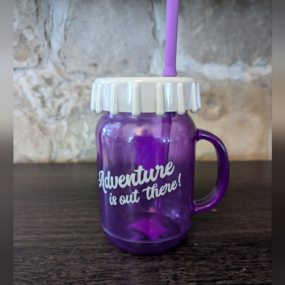 Purple Adventure Mug with Straw